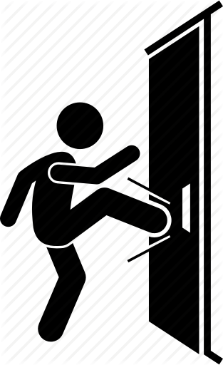 Door, Kick, Kicking, Man Icon 313x512 Door, Kick, Kicking, Man Icon