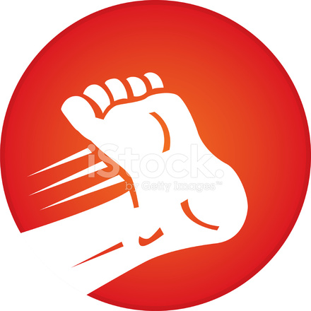 Kicking Foot Icon Stock Vector 440x440 Kicking Foot Icon Stock Vector