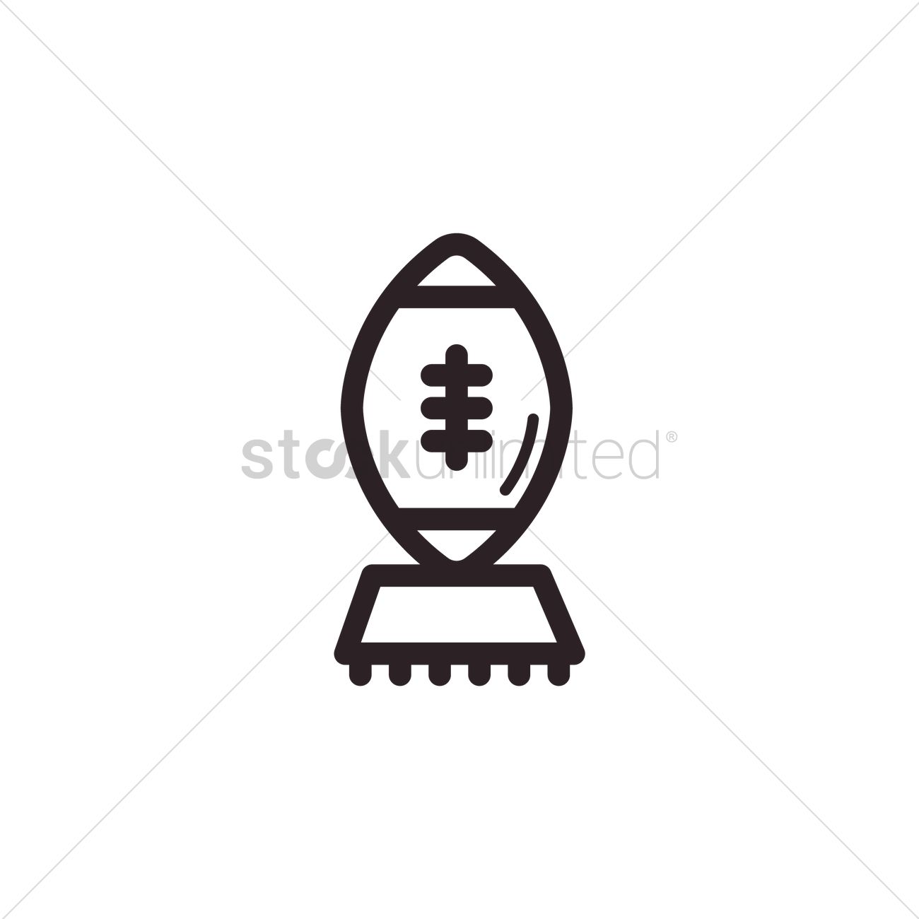 1300x1300 American Football Kick Off Tee Vector Image