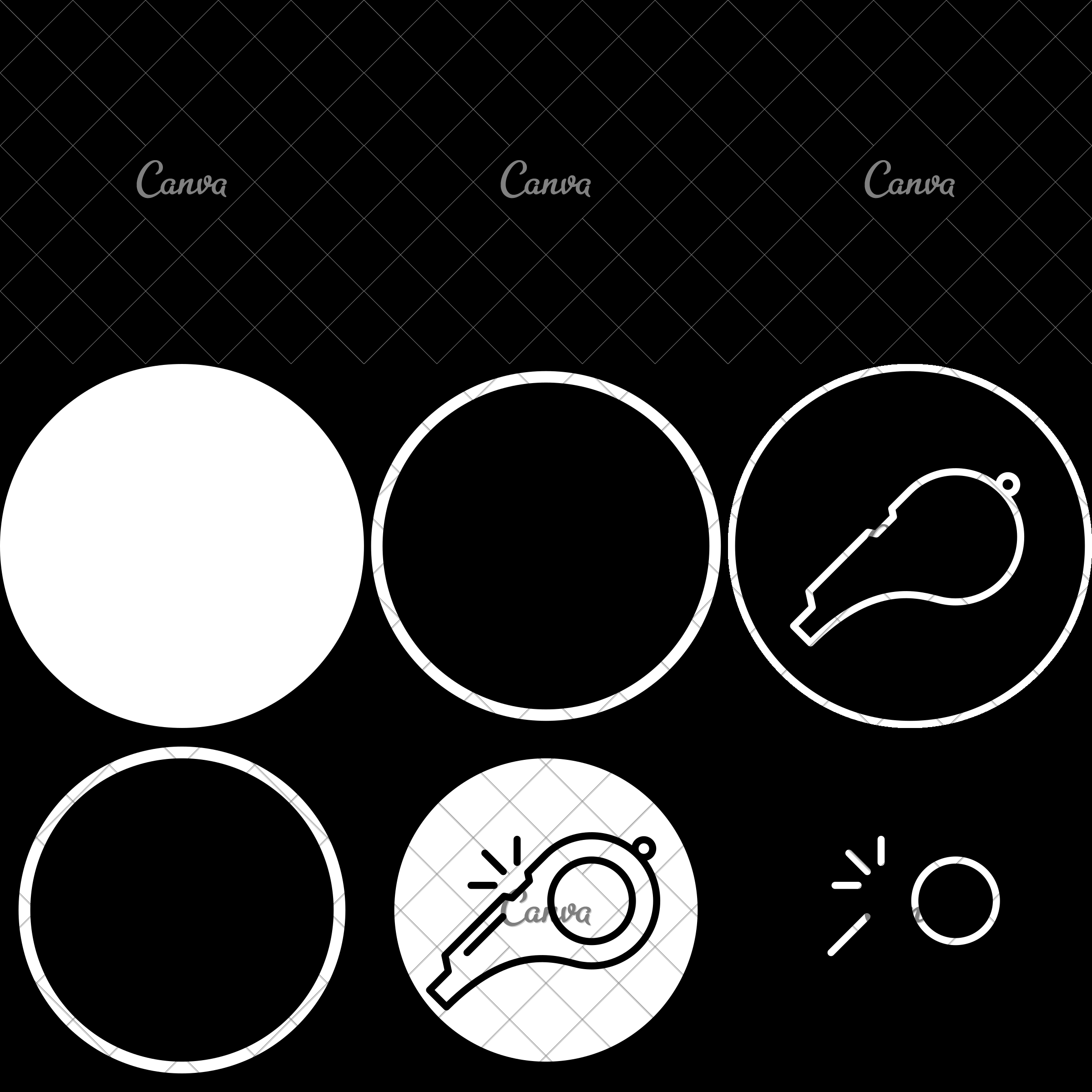 2400x2400 Whistle Line Icon Kick Off Sign