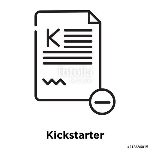 500x500 Kickstarter Icon Isolated On White Background Simple And Editable