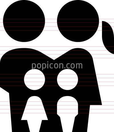 400x463 Family With Two Kids Icon
