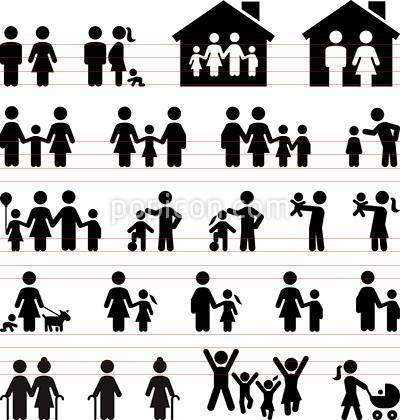 400x420 Moms Dads And Kids Icons