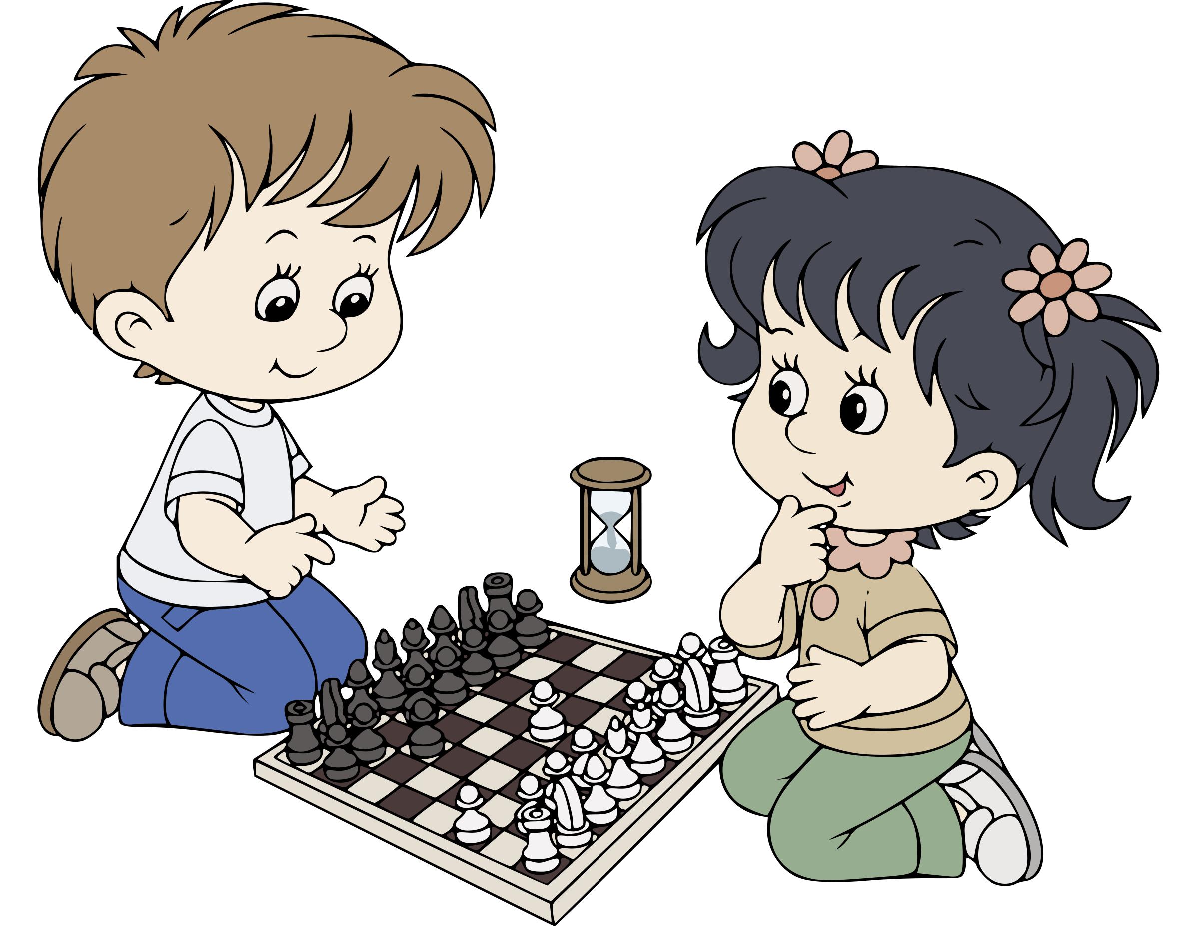 2400x1855 Kids Playing Chess Icons Png