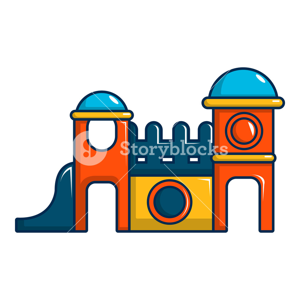 1000x1000 Kids Playing House Icon Cartoon Illustration Of Kids Playing