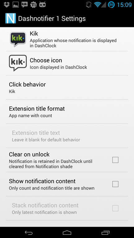 432x768 How To Show Kik, Whatsapp And Other App Notifications In Dashclock