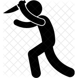 256x256 Killer Icon Of Glyph Style