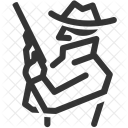 256x256 Killer Icon Of Line Style