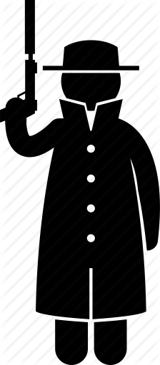 224x512 Assassin, Criminal, Gun, Kill, Killer, Murder, Murderer Icon