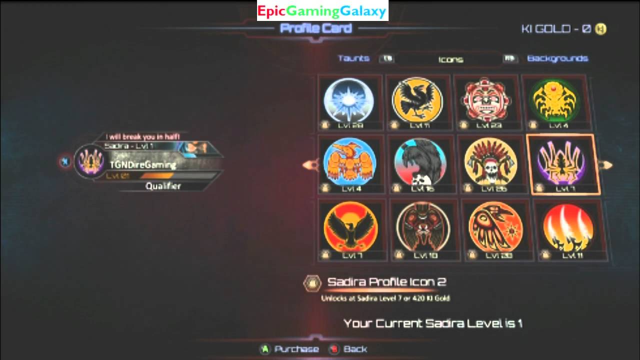 1280x720 Profile Icons Revealed In The Killer Instinct Xbox Live Store