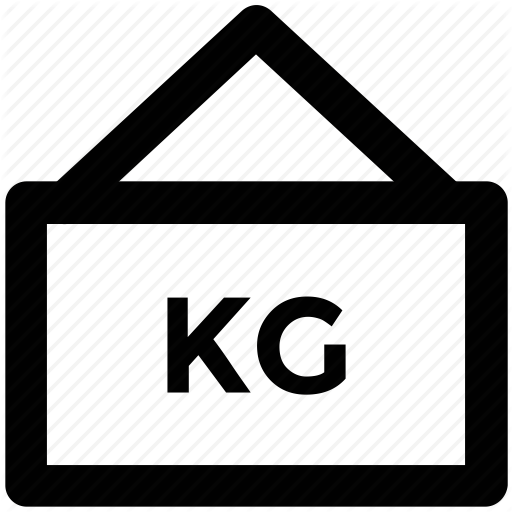 512x512 Hanging Sign, Info, Kilo, Kilogram, Measurement, Weight Kg, Weight