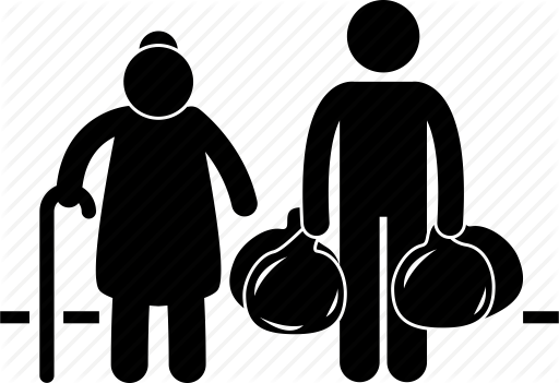 512x351 Carrying, Heavy, Helpful, Helping, Kind, Man, Old Folk Icon