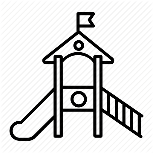 512x512 Jungle Gym, Kids, Kindergarten, Park, Play, Playground, Slide Icon
