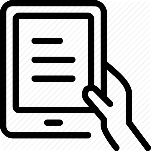 512x512 Computer, Device, Electronics, Hand, Hold, Kindle, Tablet Icon