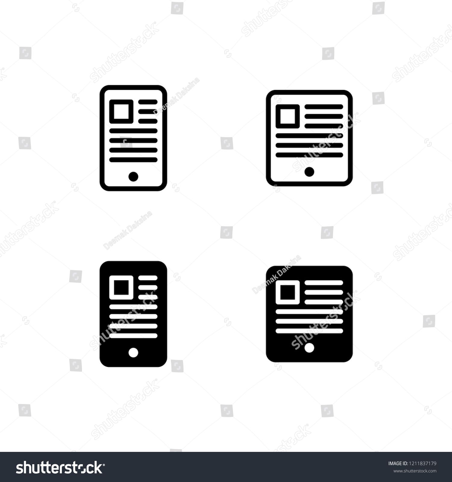 1500x1600 Ebook Icon Design Ebook, Tablet, Kindle, E Book, Smartphone, Icon