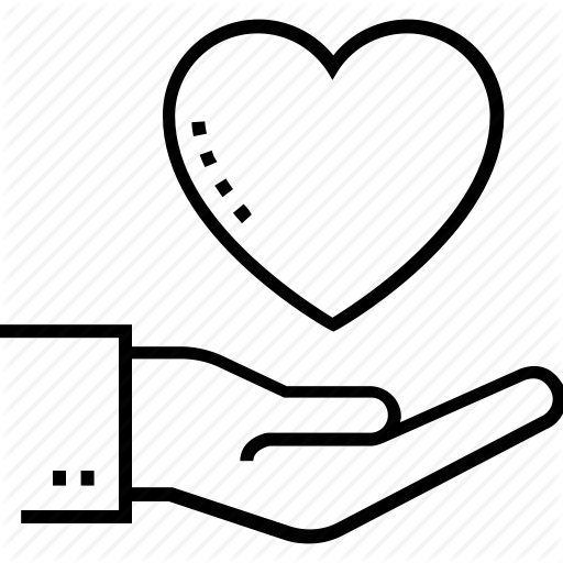 512x512 Care, Courtesy, Hand, Heart, Kindness Icon