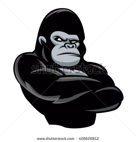 450x470 Angry Gorilla Icon Logo Design And Patches