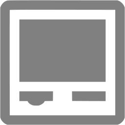 256x256 Gray Self Service Kiosk Icon