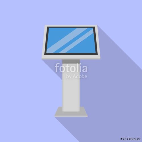 500x500 Info Kiosk Icon Flat Illustration Of Info Kiosk Vector Icon