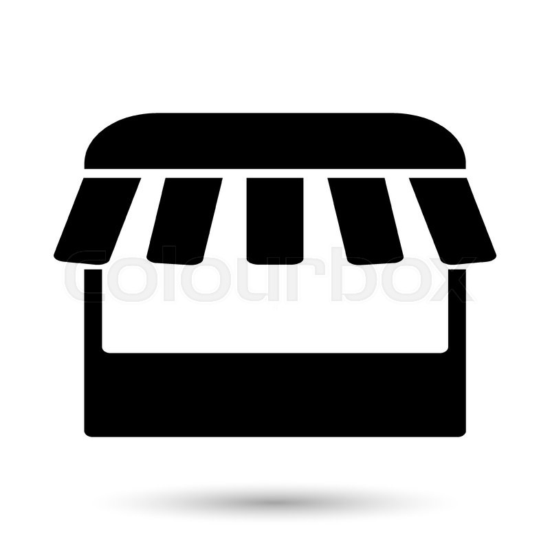 800x800 Kiosk Icon On White Background Stock Vector Colourbox