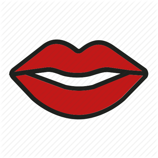 512x512 Kiss, Lips, Love, Mouth, Smile Icon