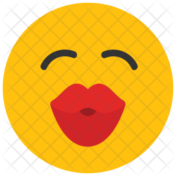 256x256 Kiss Icon Of Flat Style