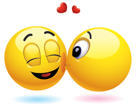 470x370 Cheek Kiss Emojisemoticons Cheek Kiss, Hug Emoticon, Facebook