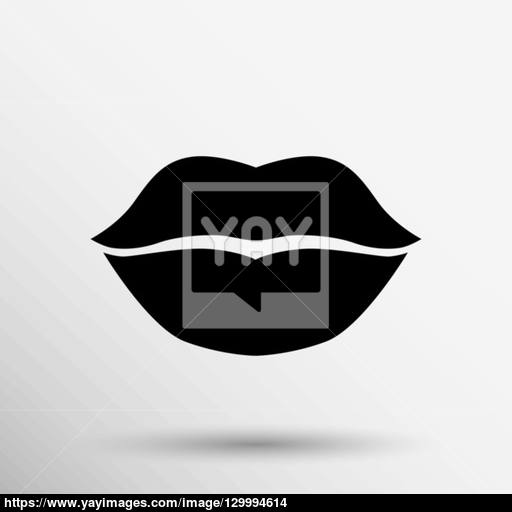 512x512 Kiss Lips Vector Lipstick Icon Passion Symbol People Female Vector