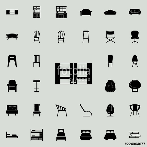 500x500 Kitchen Cabinet Icon Furniture Icons Universal Set For Web