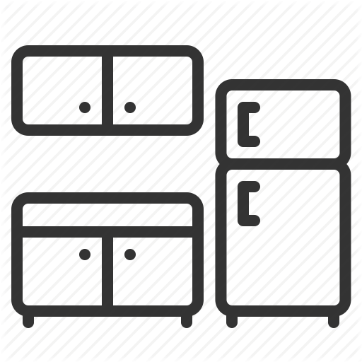 512x512 Cabinet, Cupboard, Fridge, Kitchen, Storage, Store Icon