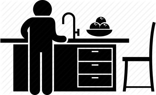 512x313 Cooking, Island, Kitchen, Kitchen Island, Man, Person, Table Icon