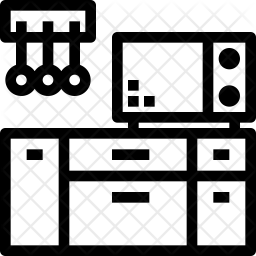 256x256 Kitchen Icon Of Line Style