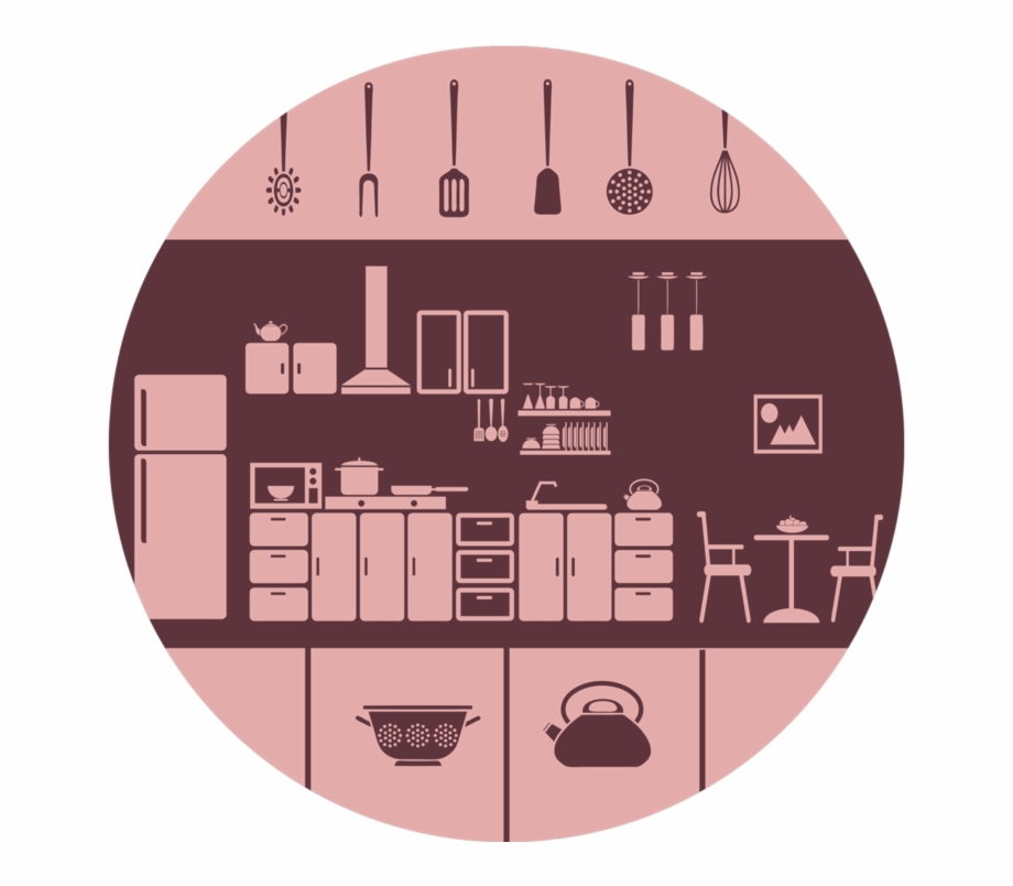 920x804 Kitchen Icons Round Placemat