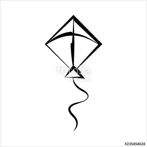500x500 Kite Icon, Flying Kite Icon Stock Image And Royalty Free Vector