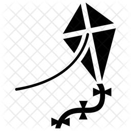 256x256 Kite Icon Of Glyph Style