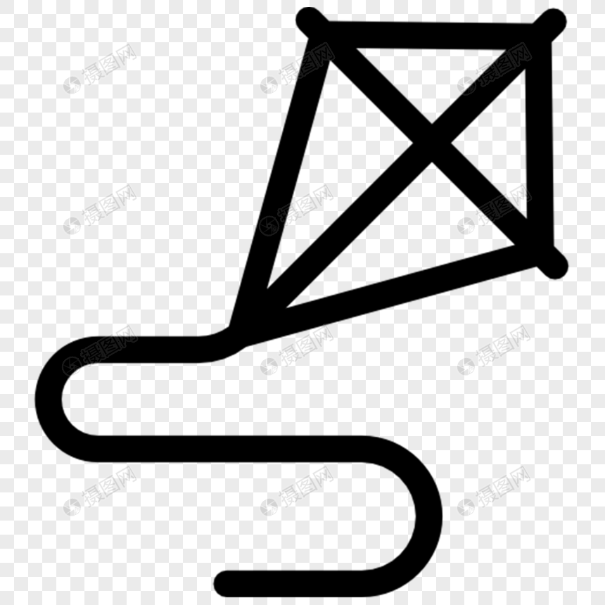 860x860 Solid Line Kite Icon Png Image Picture Free Download