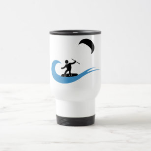 307x307 Kite Surfing Coffee Travel Mugs Zazzle Uk