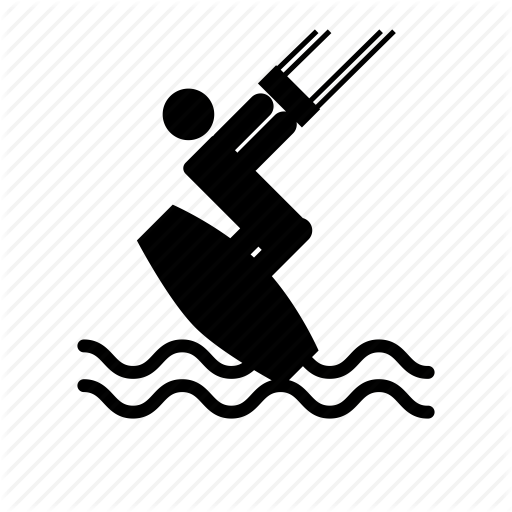 512x512 Kite Surfer, Kitesurfing Icon