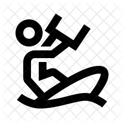 256x256 Kitesurfing Icon Of Line Style