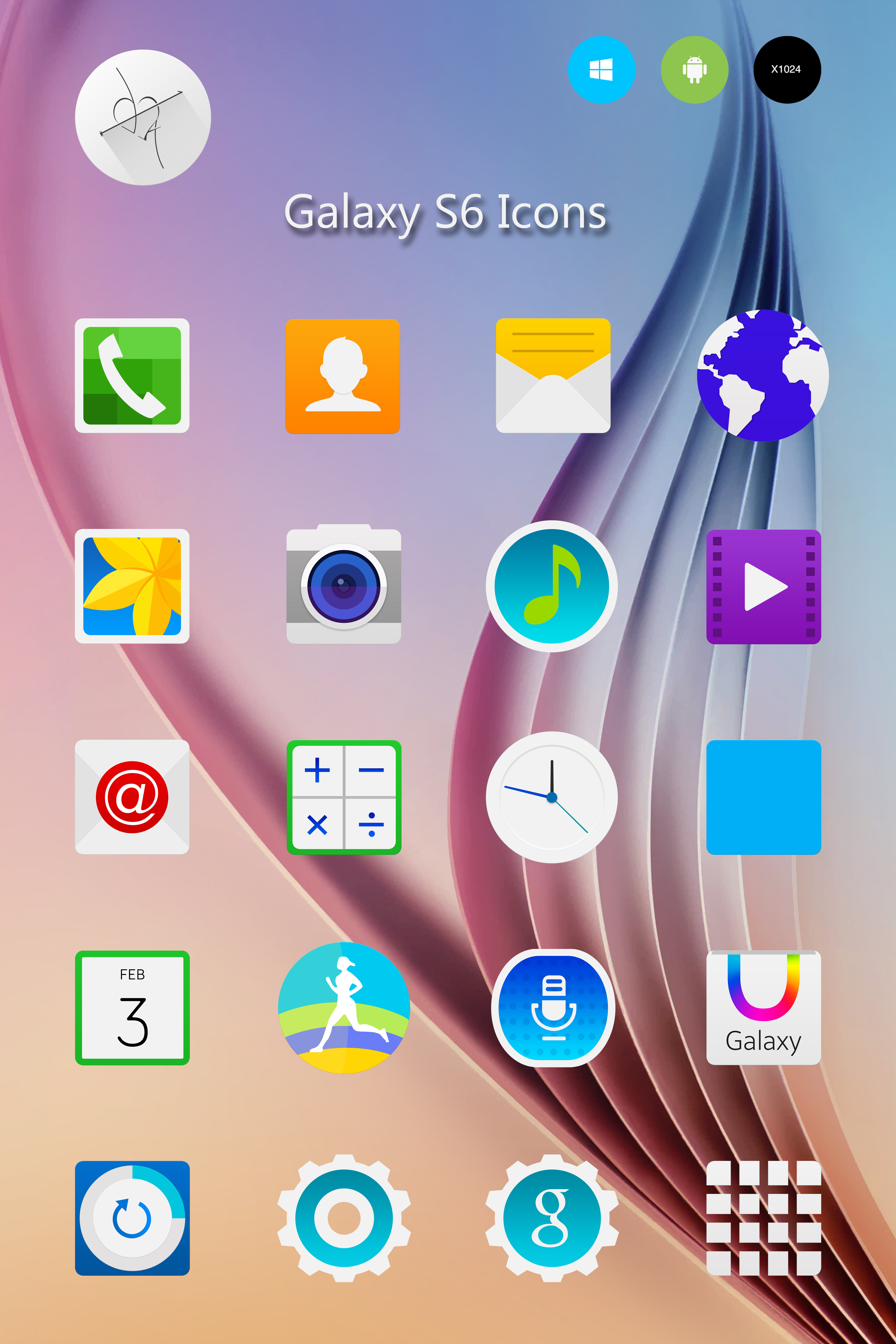 3200x4800 Galaxy Icons