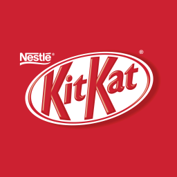 256x256 Kitkat Logo Icon Of Flat Style