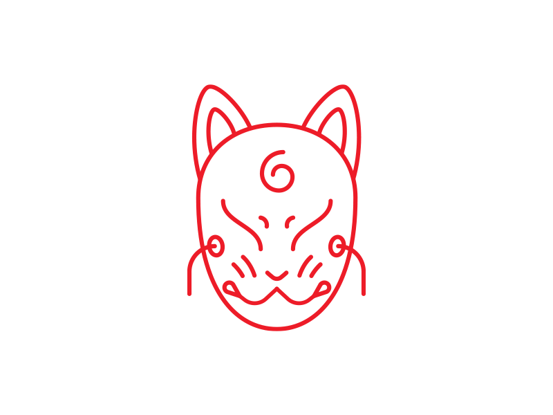 800x600 Kitsune Mask Icon Illustration Kitsune Mask, Mask Tattoo