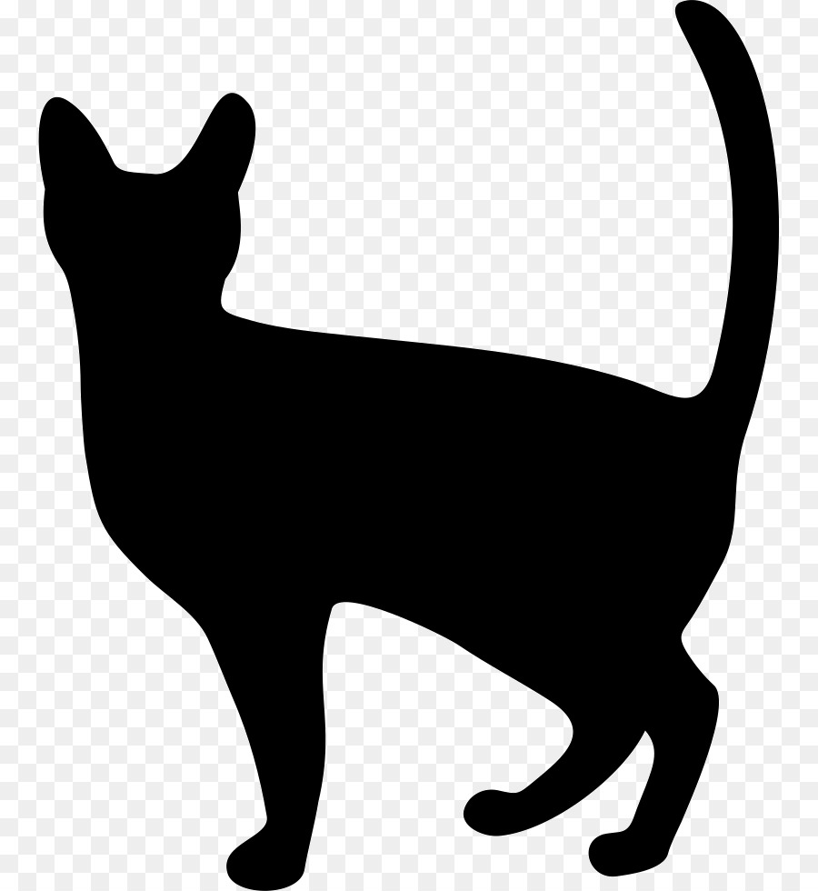 900x980 Halloween Silhouette Cat Clipart