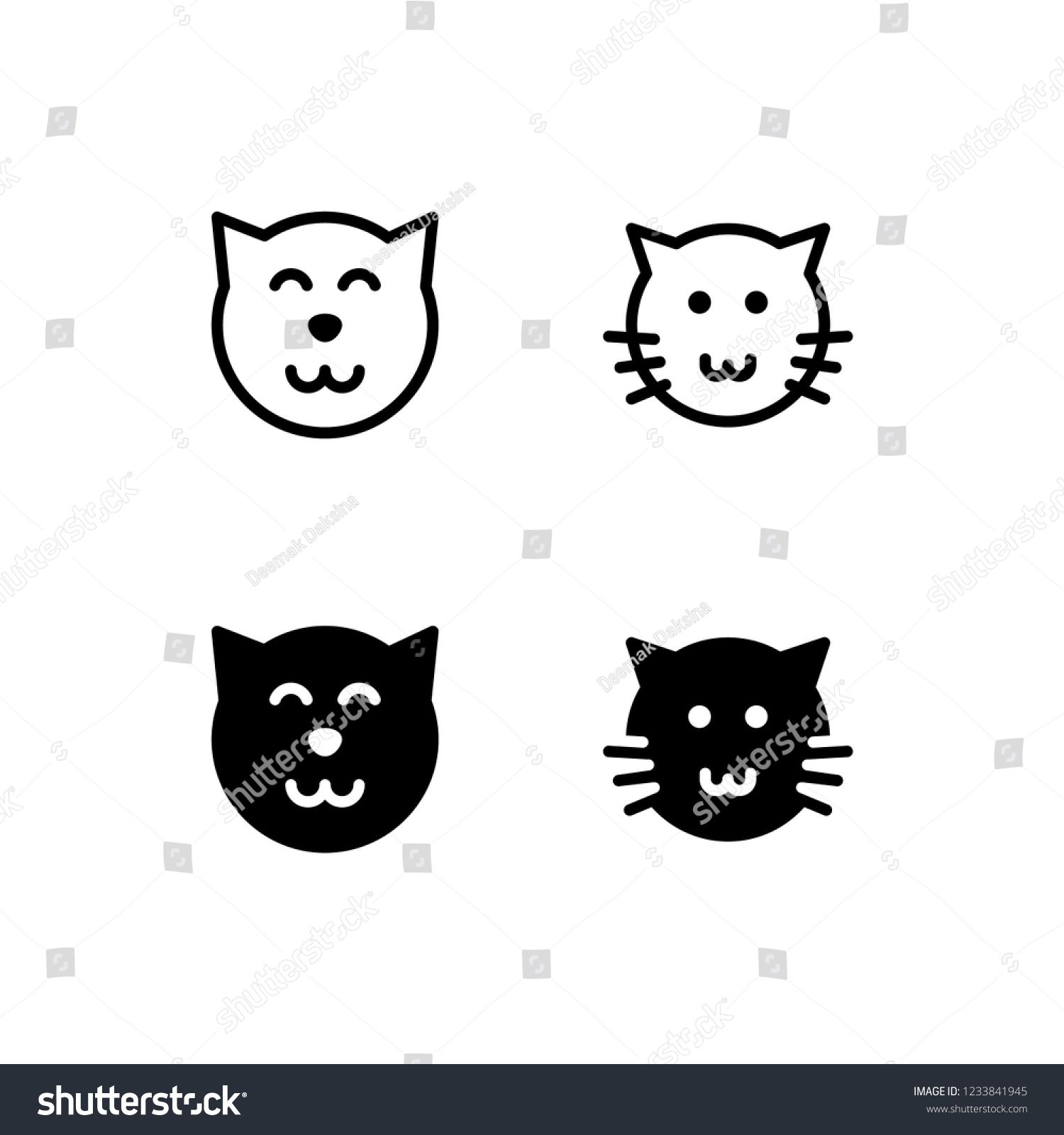 1500x1600 Kitten Icon Design Cat Face Cat, Kitten, Kitty, Tabby, Pet, Icon