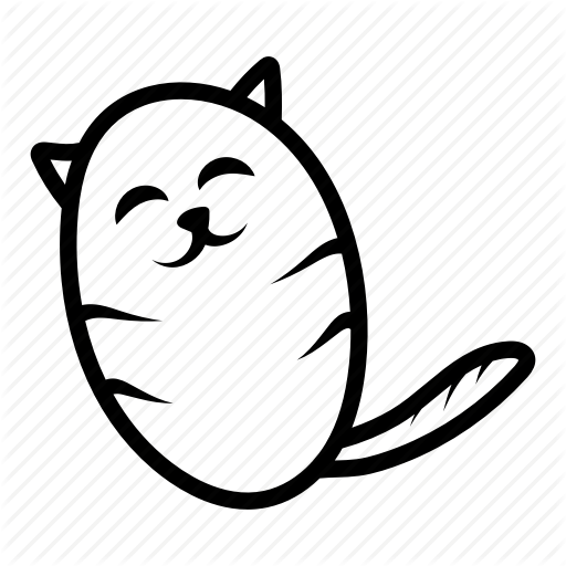 512x512 Animal, Cat, Hand Drawn, Happy, Kitten, Kitty Icon
