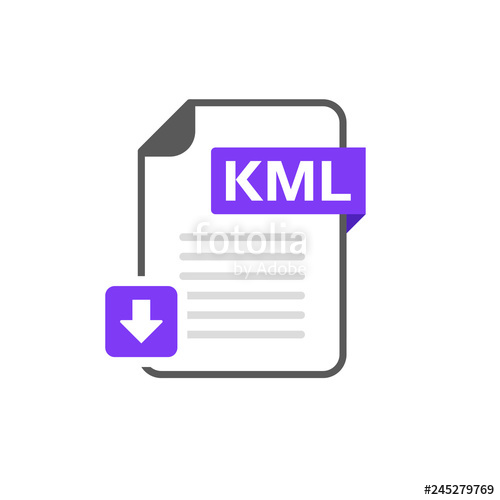 500x500 Download Kml Format, Extension Icon Stock Image And Royalty