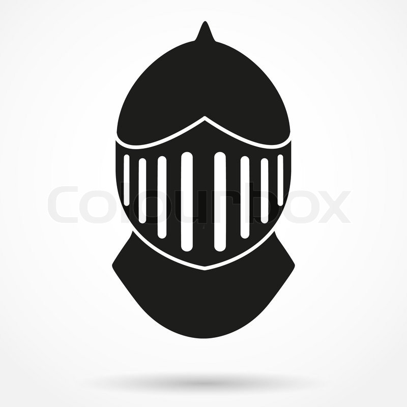 800x800 Silhouette Symbol Of Crusader Metallic Stock Vector Colourbox