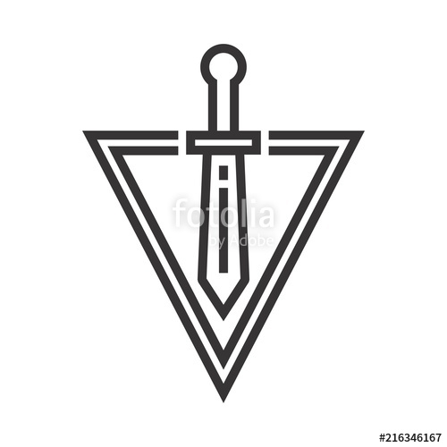 Sword Logo Knight Icon Warrior Symbol Vector Stock 500x500 Sword Logo Knight Icon Warrior Symbol Vector Stock