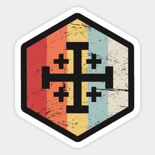 630x630 Retro Templar Cross Of Jerusalem Icon