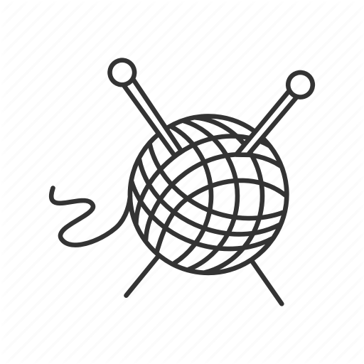 512x512 Ball, Clew, Knit, Knitting, Needle, Tailoring, Yarn Icon